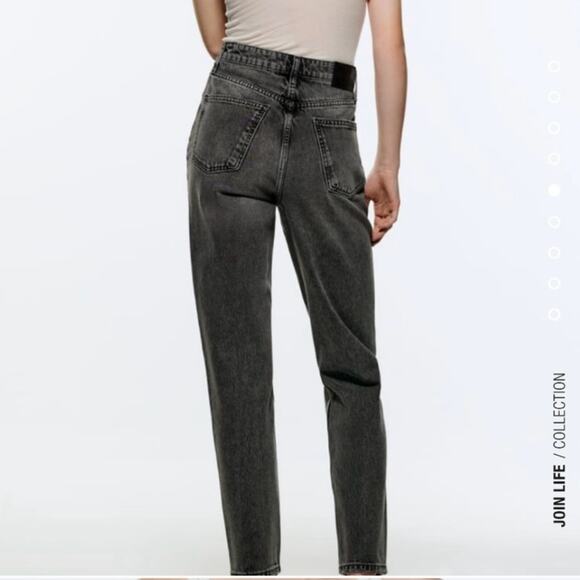 Zara Black 90s Mom Fit Jeans size 2 - Picture 2 of 12